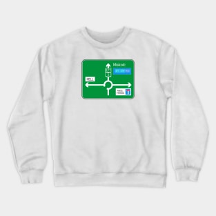 Hungarian Road Sign Crewneck Sweatshirt